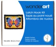 Picture of Wonderart Latch Hook Kit 15"X20" Butterfly Fantasy