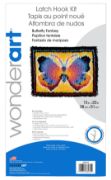 Picture of Wonderart Latch Hook Kit 15"X20" Butterfly Fantasy
