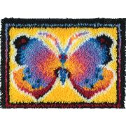 Picture of Wonderart Latch Hook Kit 15"X20" Butterfly Fantasy