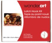 Picture of Wonderart Latch Hook Kit 24"X34" Lab Puppies