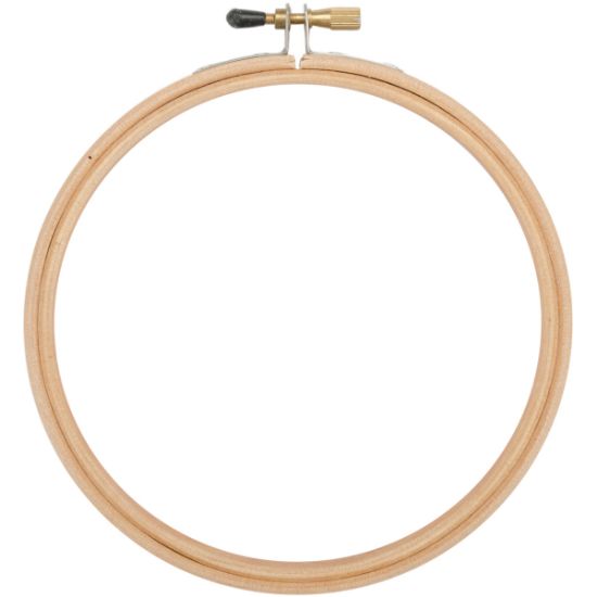 Picture of Wood Embroidery Hoop W/Round Edges 6" Natural