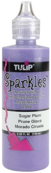 Picture of Tulip Dimensional Fabric Paint 4oz Sparkles - Plum