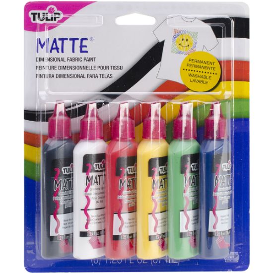 Picture of Tulip Dimensional Fabric Paints 1.25oz 6/Pkg Matte