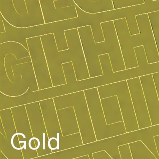 Picture of Permanent Adhesive Vinyl Letters & Numbers 3" 160/Pkg Gold