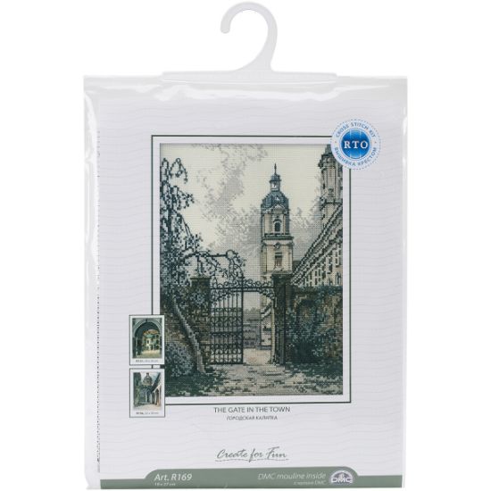 Picture of The Gate In The Town Counted Cross Stitch Kit 7.5"X10.5" 14 Count