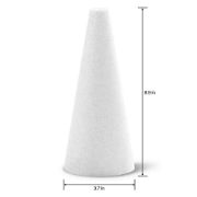 Picture of Styrofoam Cone 9 Inch X 4 Inch Bulk 24 pack-White
