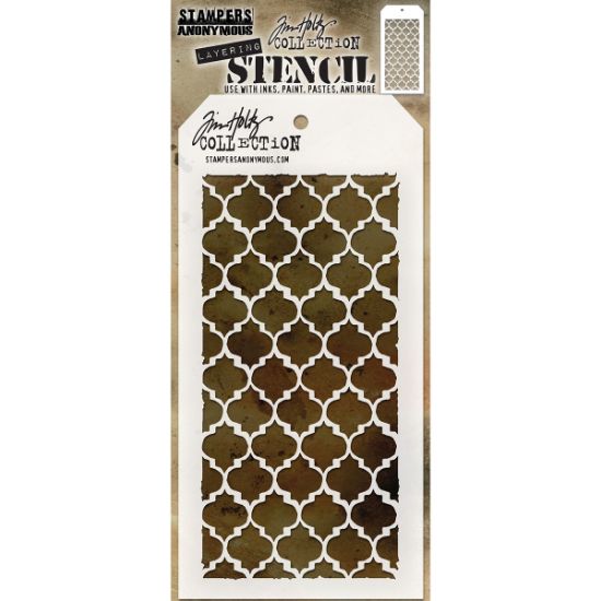Picture of Tim Holtz Layered Stencil 4.125"X8.5" Trellis