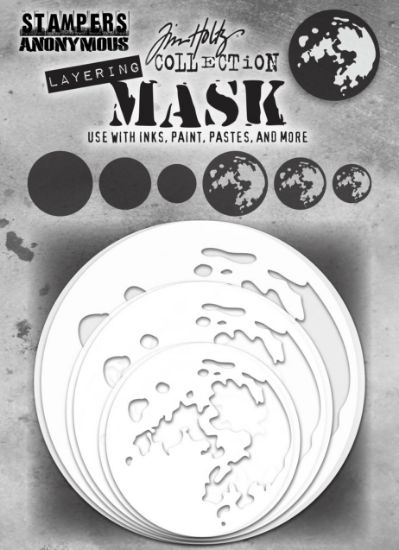 Picture of Tim Holtz Layering Mask Set 6/Pkg Moon