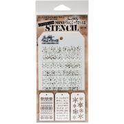 Picture of Tim Holtz Mini Layered Stencil Set 3/Pkg Set #18