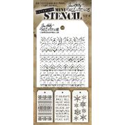 Picture of Tim Holtz Mini Layered Stencil Set 3/Pkg Set #18