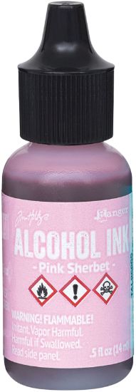 Picture of Tim Holtz Alcohol Ink .5oz Pink Sherbet