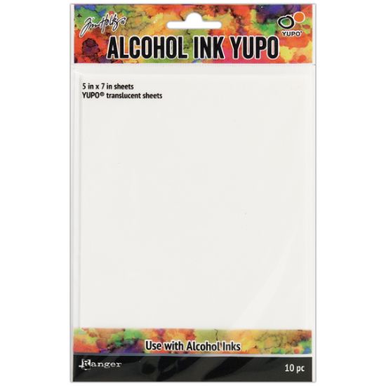 Picture of Tim Holtz Alcohol Ink Transulcent Yupo Paper 10 Sheets 5"X7"