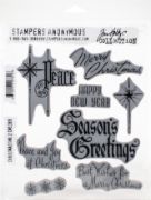 Picture of Tim Holtz Cling Stamps 7"X8.5" Christmastime #2