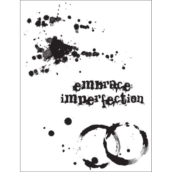 Picture of Tim Holtz Cling Stamps 7"X8.5" Spills & Splatters