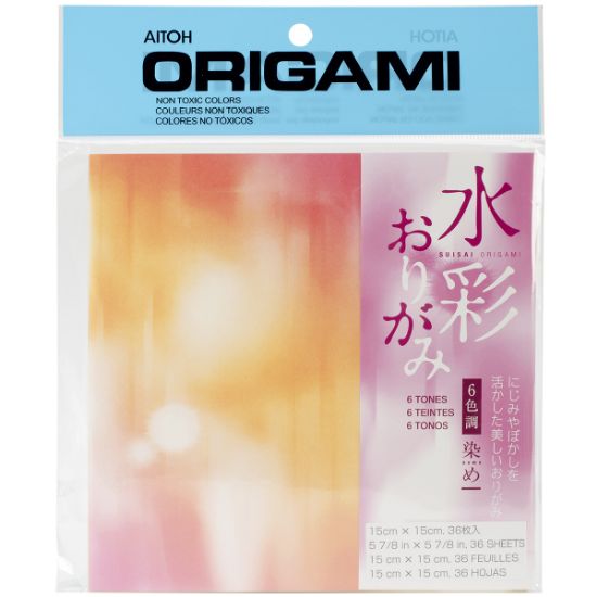 Picture of Origami Paper 5.875"X5.875" 36 Sheets Tie Dye