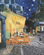 Picture of Acrylic Paint Your Own Masterpiece Kit 11"X14" Terrace At Night