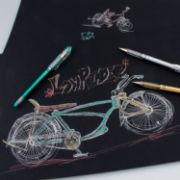 Picture of Pentel Slicci Metallic Gel Pens .8mm 2/Pkg Gold Ink