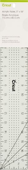 Picture of Cricut Acrylic Ruler 3"X18" Mint