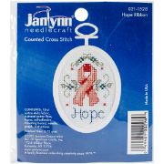Picture of Hope Mini Counted Cross Stitch Kit 2.75" Oval 18 Count