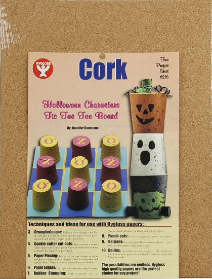 Picture of Hygloss Cork Sheets 2mm Thick 8.5"X11" 2/Pkg 