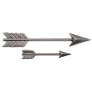 Picture of Idea-Ology Metal Adornments 1.5" & 3" 6/Pkg Antique Nickel Arrow