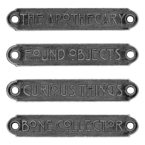 Picture of Idea-Ology Metal Word Plaques 4/Pkg-Halloween