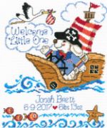 Picture of Imaginating Counted Cross Stitch Kit 8"X10" Pirate Birth Record
