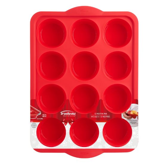 Picture of Trudeau Silicone Muffin Pan-Red, 12 Cavity