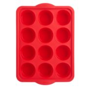 Picture of Trudeau Silicone Muffin Pan-Red, 12 Cavity