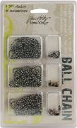 Picture of Idea-Ology Ball Chains 36" 3/Pkg Each W/6 Connectors Antique Nickel, Brass & Copper