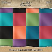 Picture of Idea-Ology Paper Stash Kraft Metallic Paper Pad 8"X8" 36/Pkg Jewels