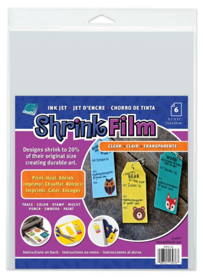 Picture of Ink Jet Shrink Film 8.5"X11" 6/Pkg Clear
