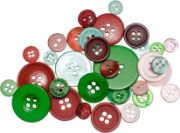Picture of Buttons Galore Button Mason Jars Retro Christmas