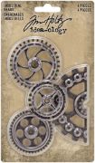 Picture of Idea-Ology Metal Industrial Gears 1.5" To 3" 4/Pkg Antique Nickel