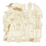 Picture of P13 Light Chipboard Decoration Base 8"X8"-Once Upon A Time, Mini Theatre