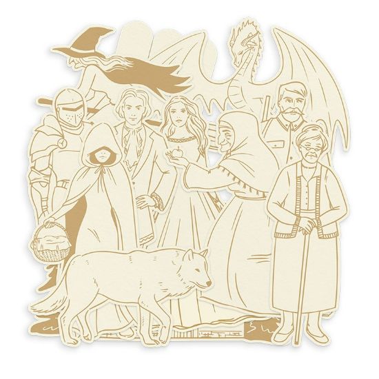 Picture of P13 Light Chipboard Decoration Base 8"X8"-Once Upon A Time, Mini Theatre