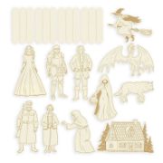 Picture of P13 Light Chipboard Decoration Base 8"X8"-Once Upon A Time, Mini Theatre