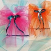 Picture of Shiny Tulle 6" Wide 25yd Spool Neon Pink