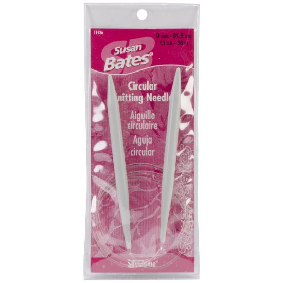 Picture of Silvalume Circular Knitting Needles 36" Size 13/9mm