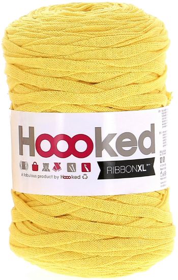 Picture of Hoooked Ribbon XL Yarn Lemon Yellow