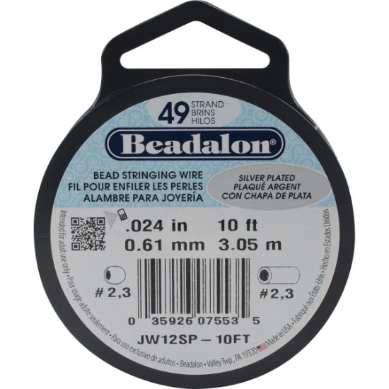 Picture of Stringing Wire 49-Strand .024"X10' Silver-Plated