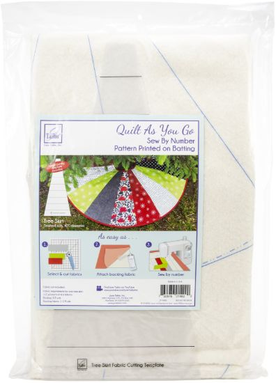 Picture of June Tailor Quilt As You Go Tree Skirt Pattern 40" Diameter 1/Pkg