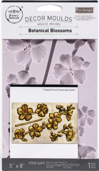 Picture of Prima Marketing Re-Design Mould 5"X8"X8mm Botanical Blossoms