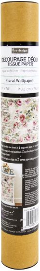 Picture of Prima Re-Design Decoupage Decor Tissue Paper 19"X30" 2/Pkg Floral Wallpaper