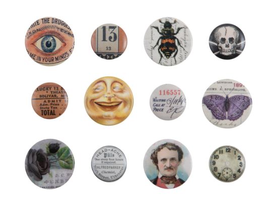 Picture of Idea-Ology Mini Flair Buttons 12/Pkg-Halloween