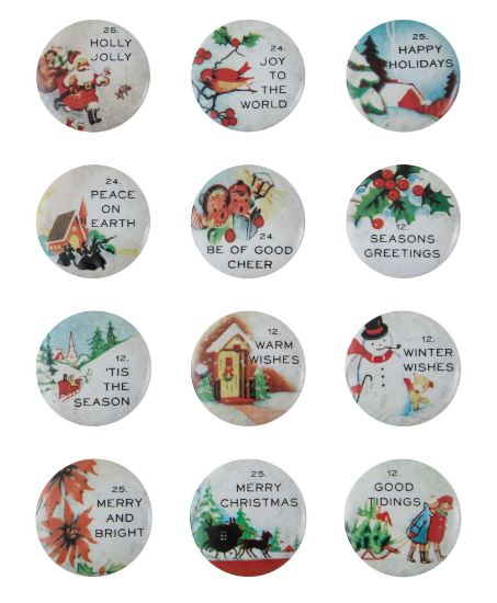 Picture of Idea-Ology Quote Flair Buttons 12/Pkg Christmas