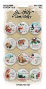Picture of Idea-Ology Quote Flair Buttons 12/Pkg Christmas