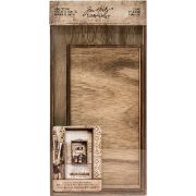 Picture of Idea-Ology Wooden Vignette Trays 2/Pkg Brown 4.75"X9"X1.25" & 6"X12"X1.25"