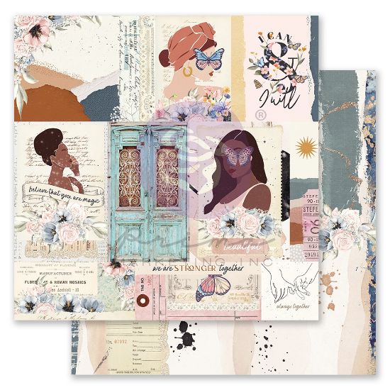 Picture of Indigo By Frank Garcia Double-Sided Cardstock 12"X12"-Believer, W/Foil Details