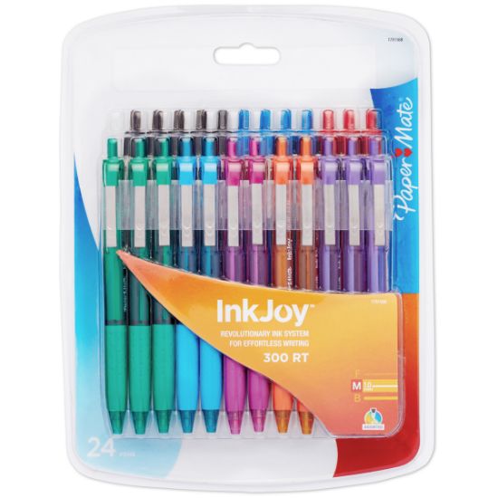 Picture of InkJoy 300RT Retractable Ballpoint Pens 1.0mm 24/Pkg Assorted